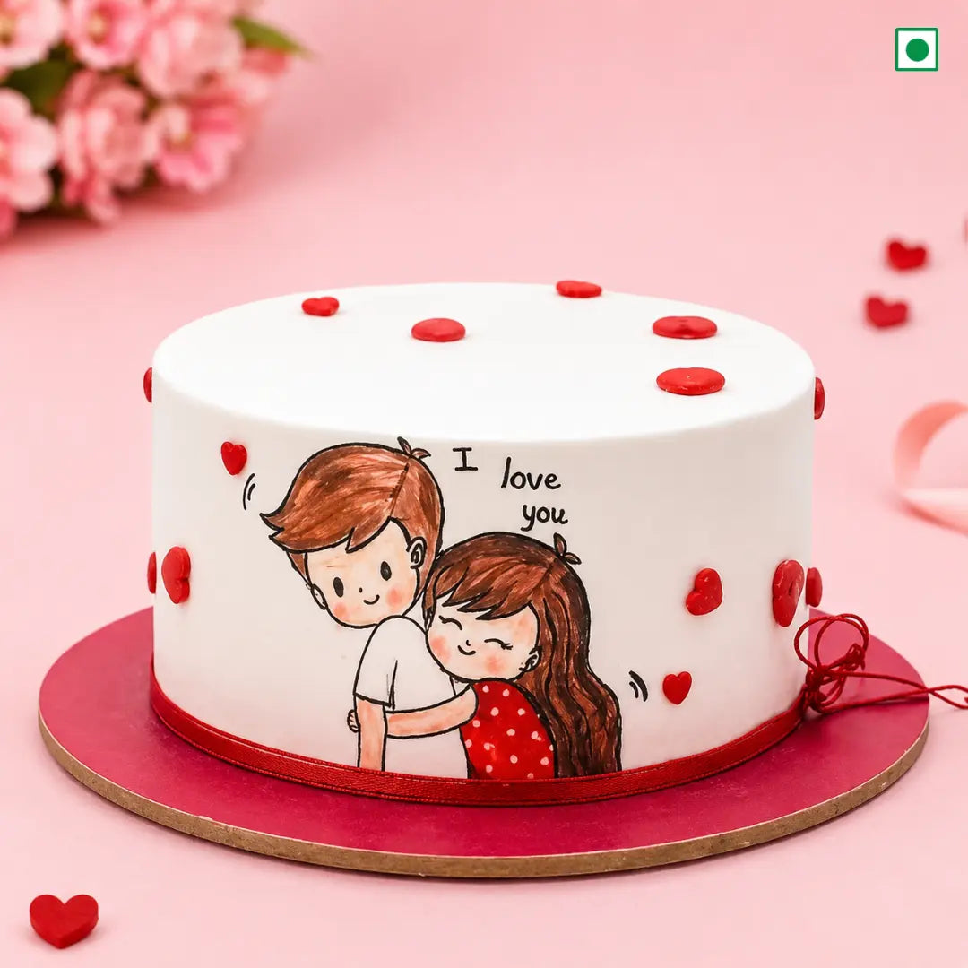 Forever Yours Couple Cake