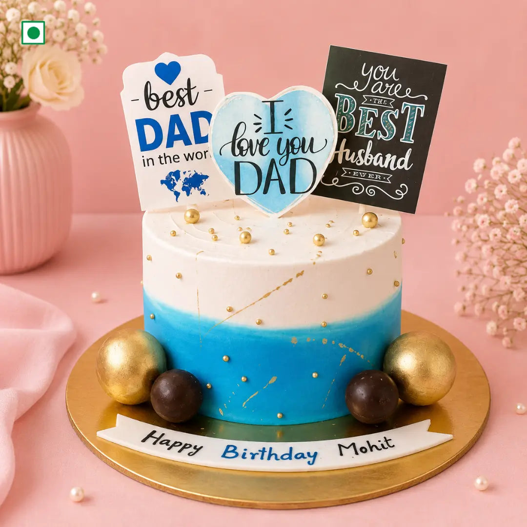 World's Best Dad Tribute Cake