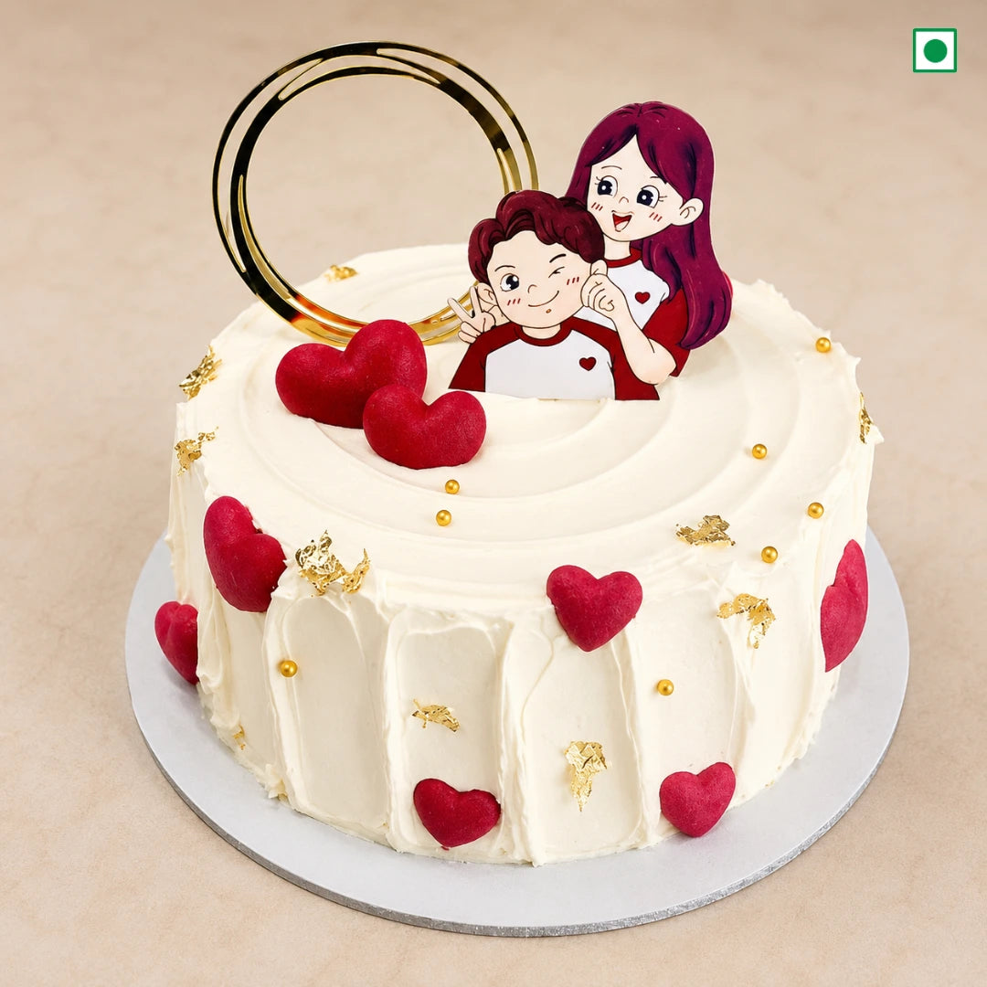 Sweetheart Sketch Celebration Cake