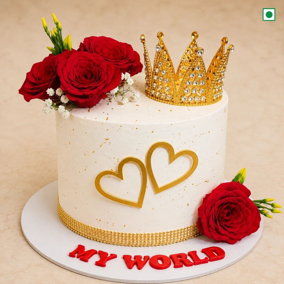 Crowned Love Cake