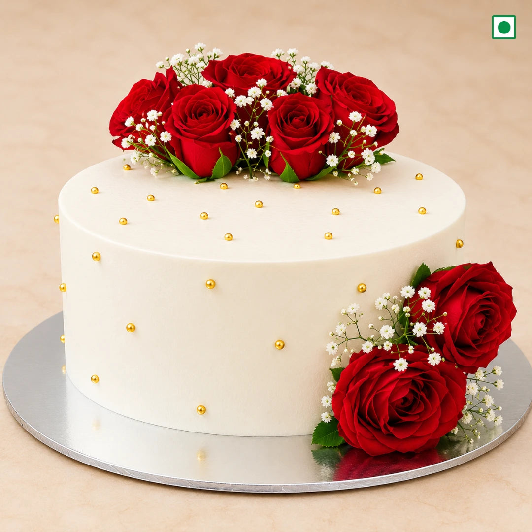 Ruby fresh Rose Majesty Cake