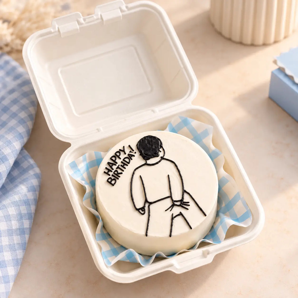 Funny Birthday Bento Cake