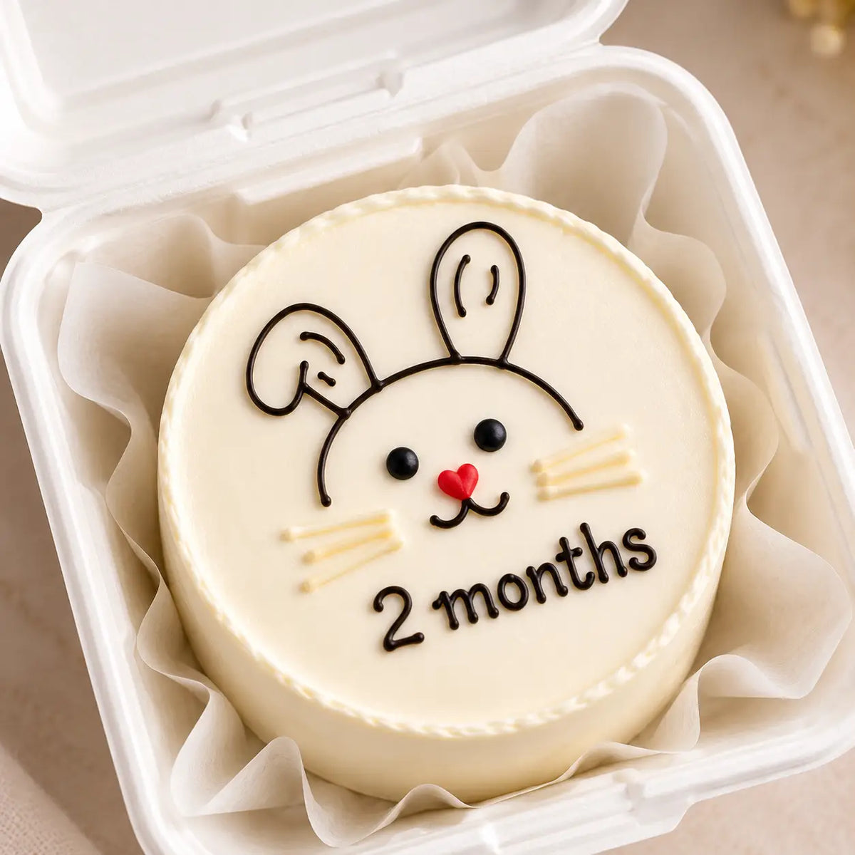 Cute Little bunny Bento Cake