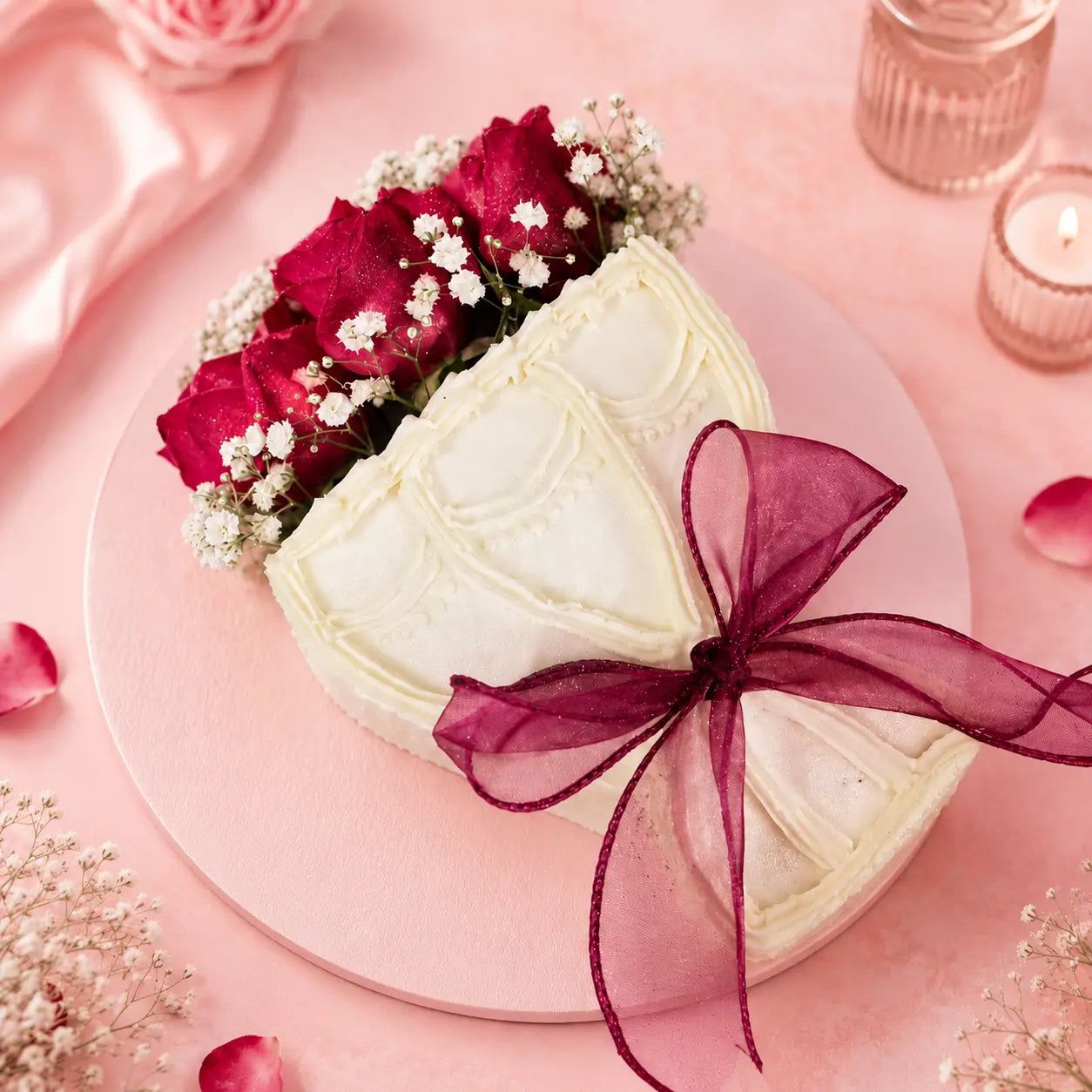 Everlasting Rose Bouquet Cake