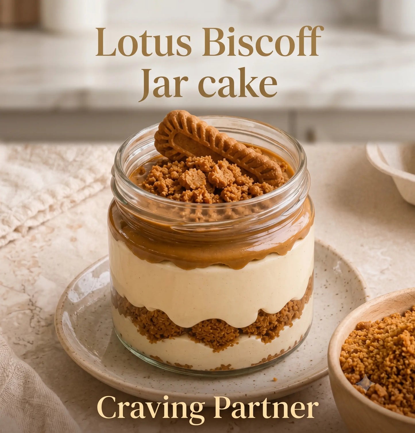 Lotus Biscoff Jar Cake