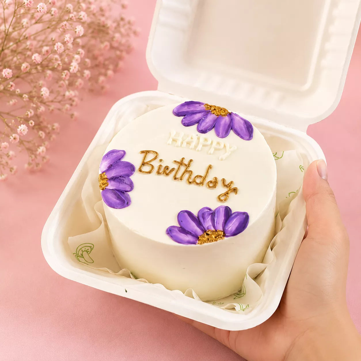 Violet Blossom Bento Cake