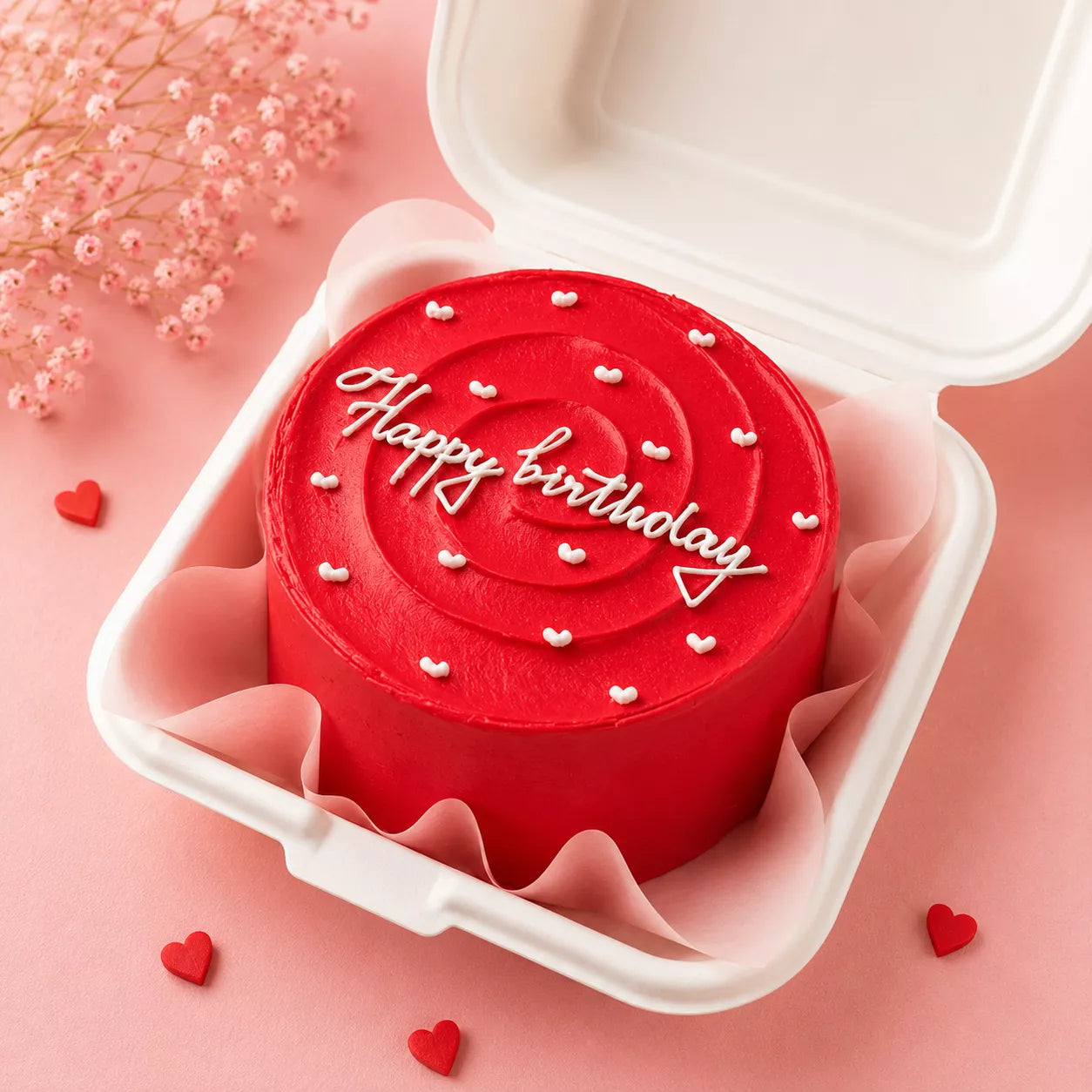Ruby Swirl Bento Cake