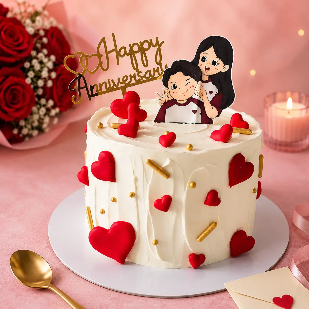 Heartfelt Togetherness Cake