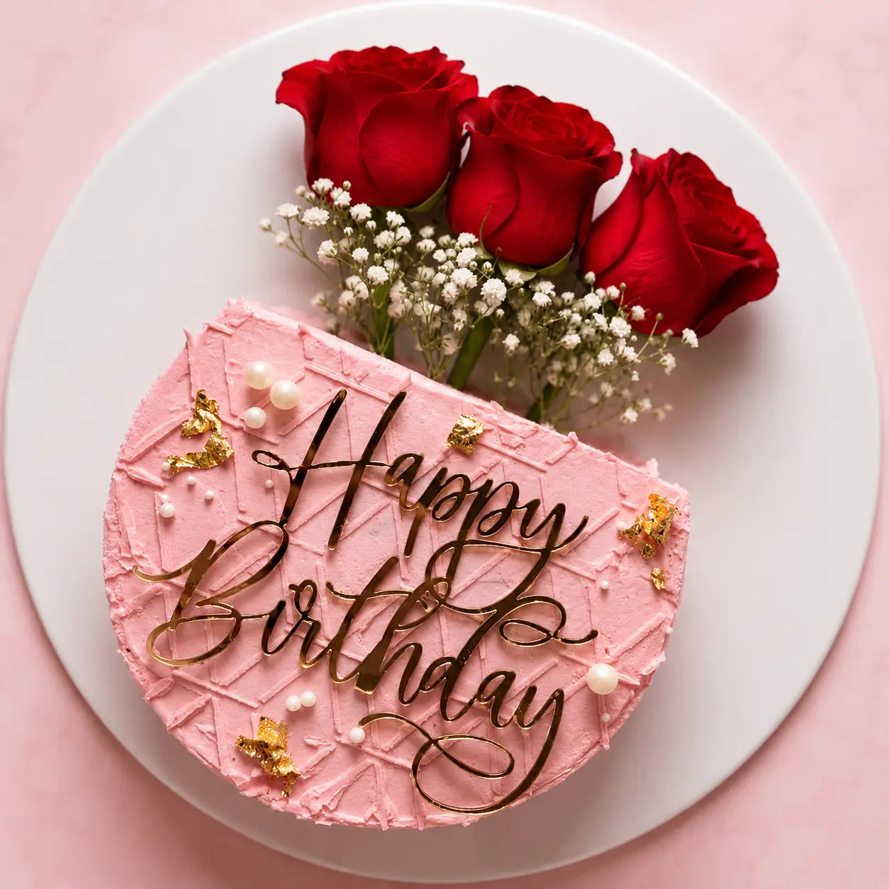 Rose Bouquet Birthday Bliss Cake