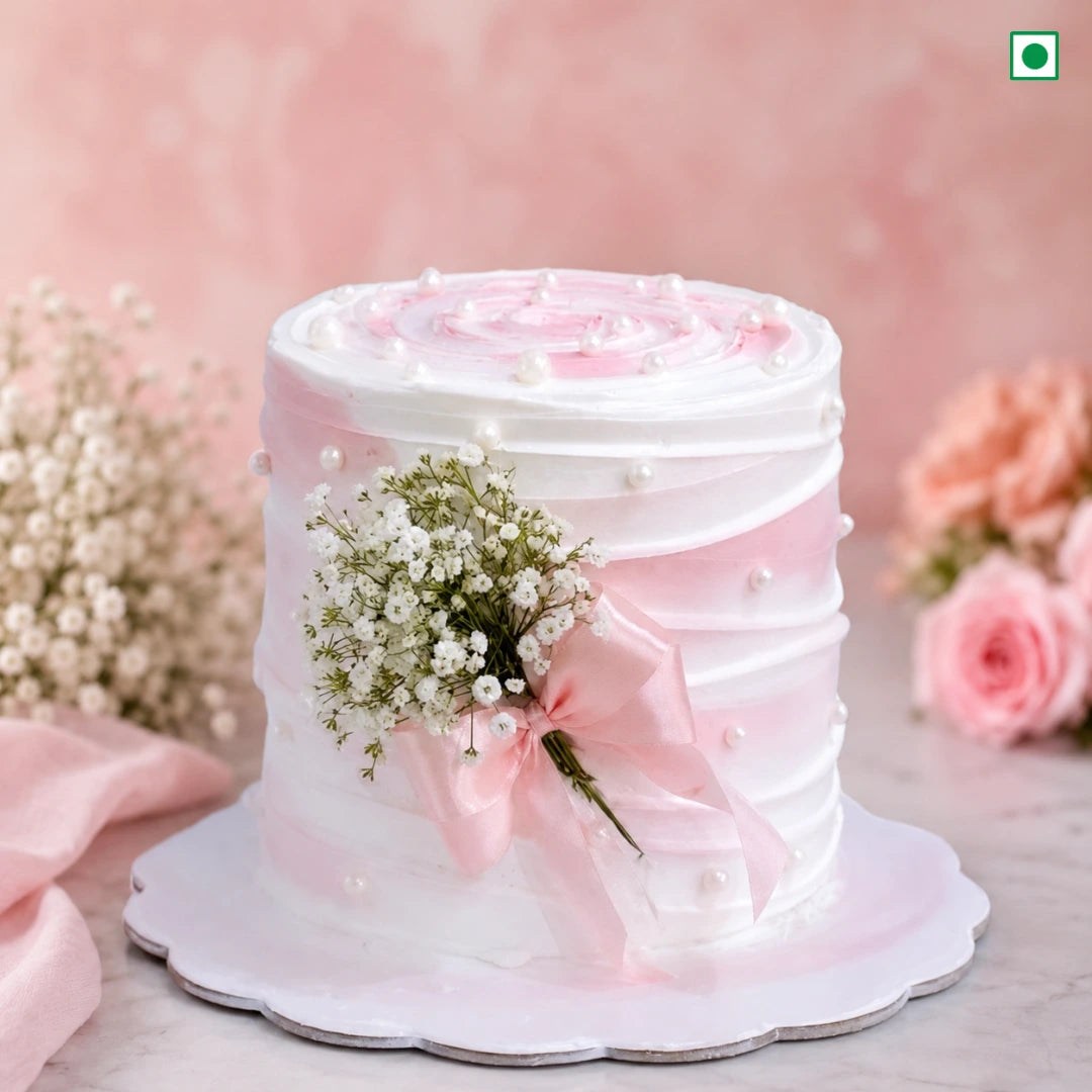 Blush Blossom Elegance cake
