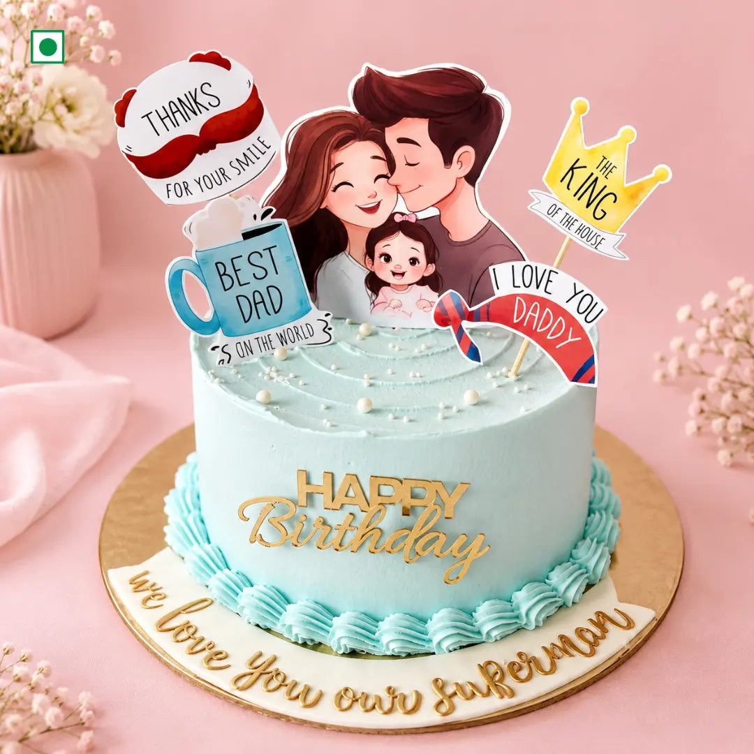 Daddy's Little Hero Cake