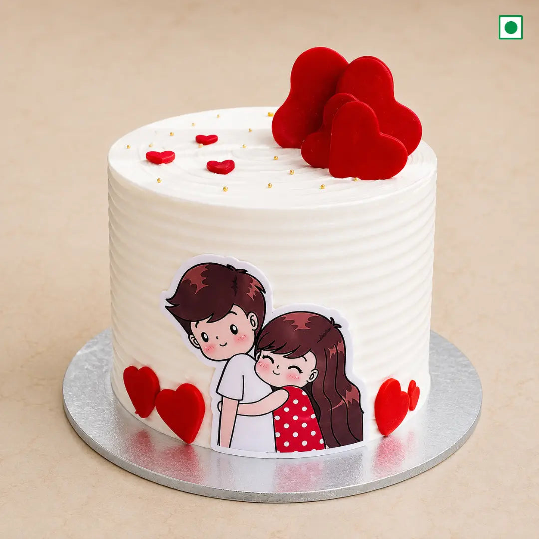 Cuddle Hearts Love Cake