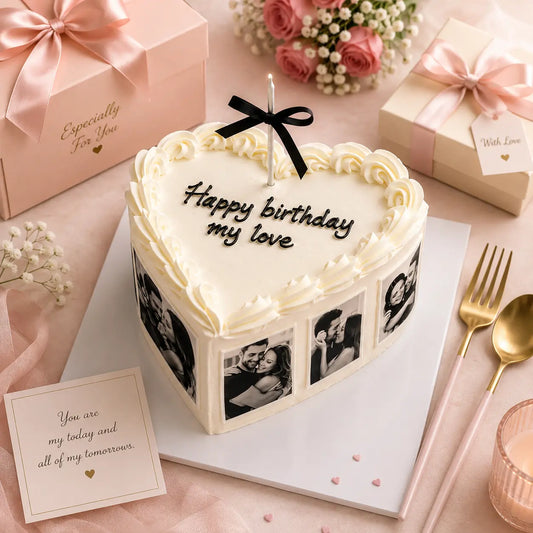 Forever Yours Photo Memory Cake