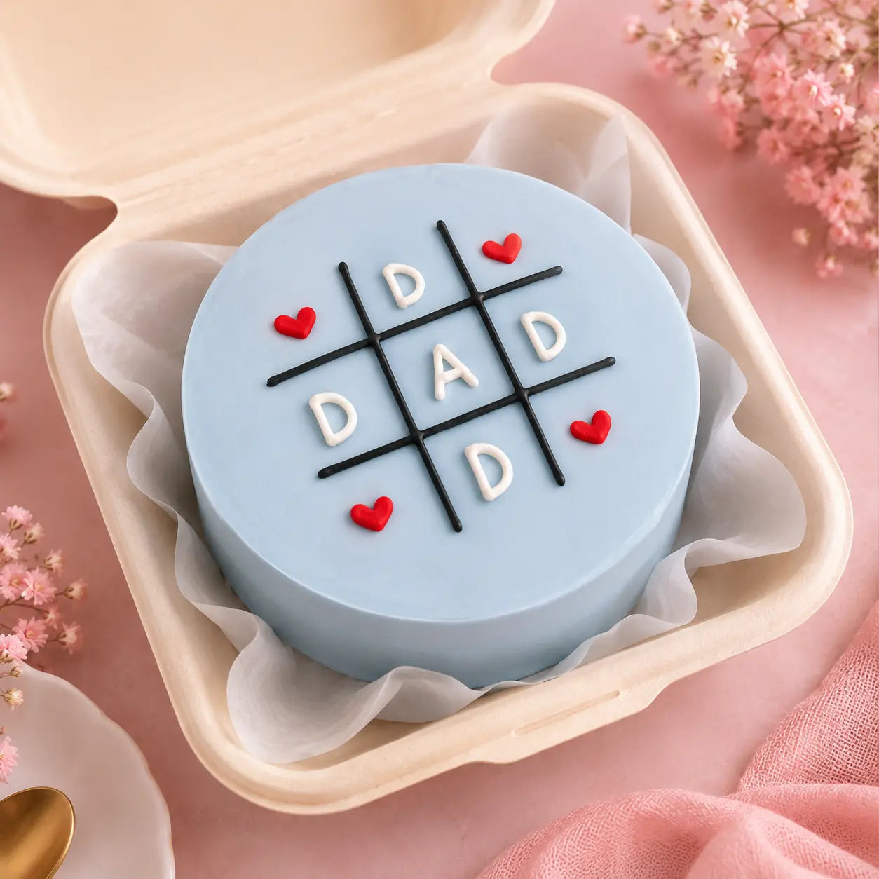 Dad's Tic-Tac-Treat Bento Cake