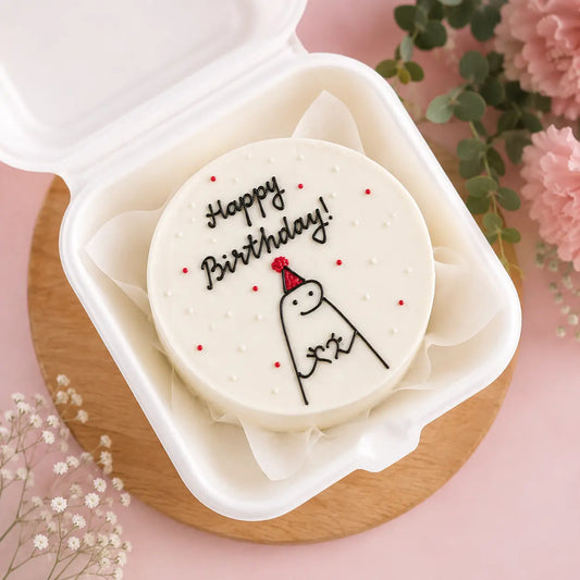 Party Hat Doodle Bento Cake