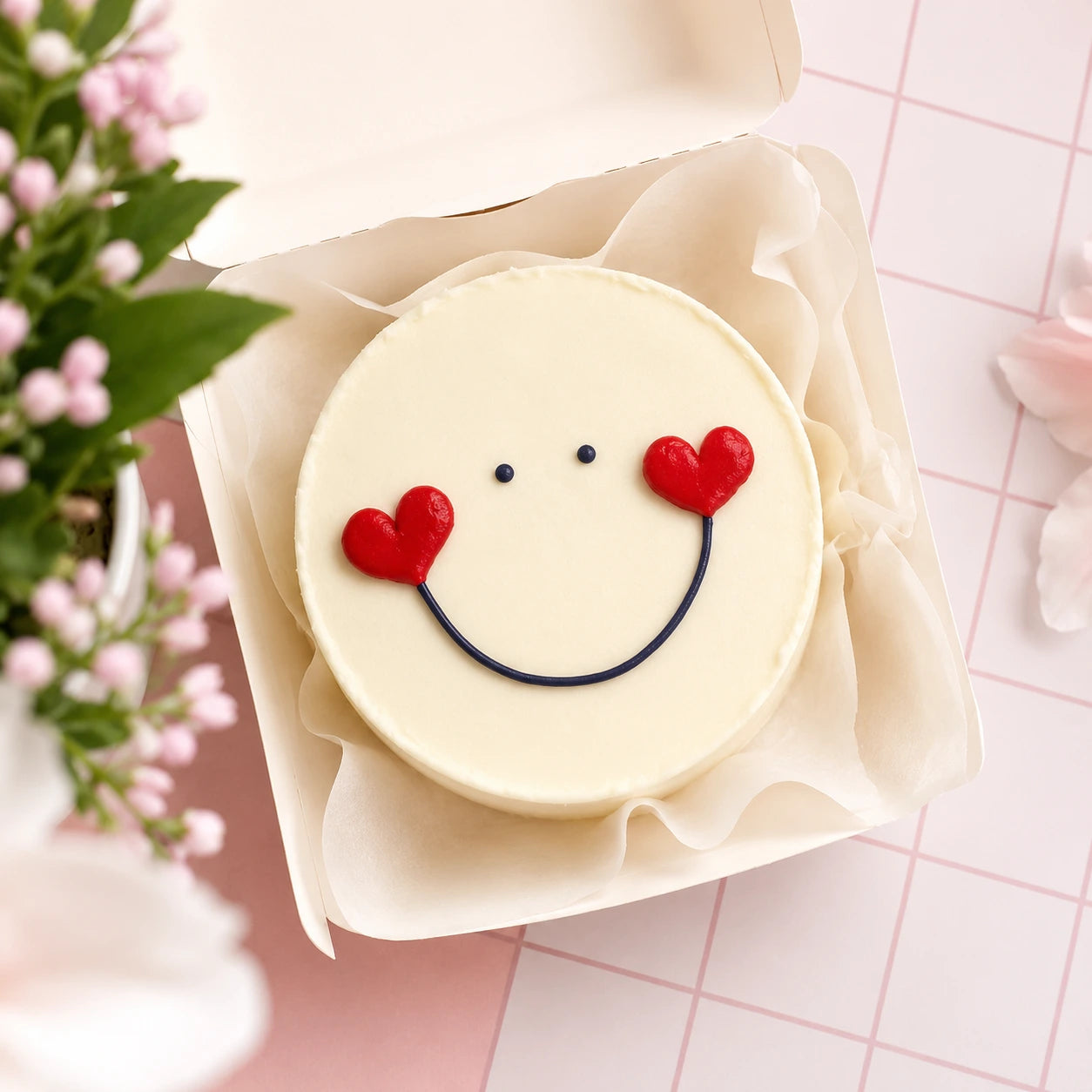 Heart Eyes Bento Cake