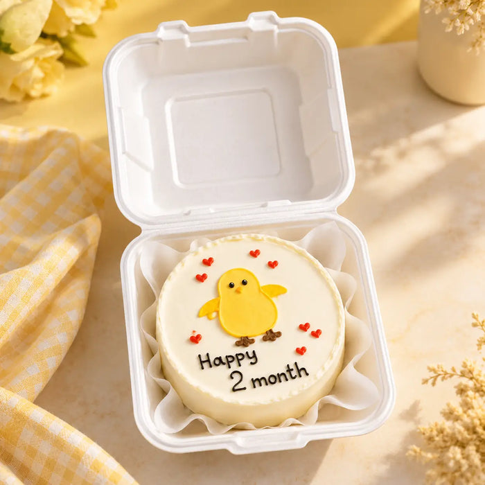 Little Chick Monthly Milestone Bento Cake