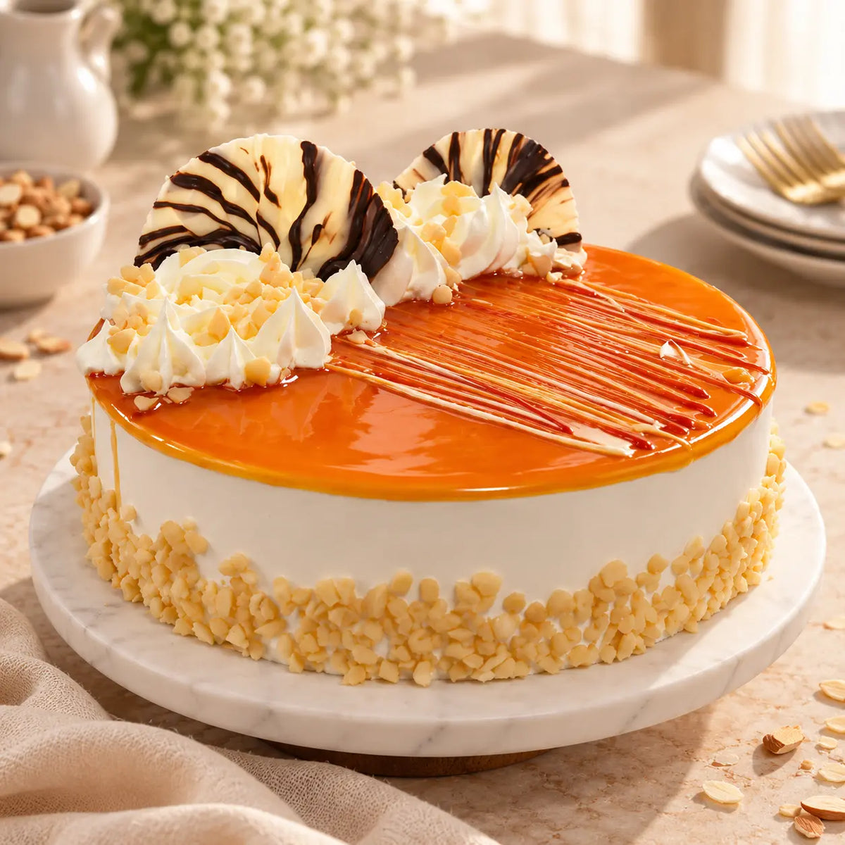 Butterscotch Crunch Delight Cake