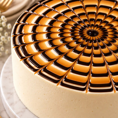 Butterscotch Web Cake