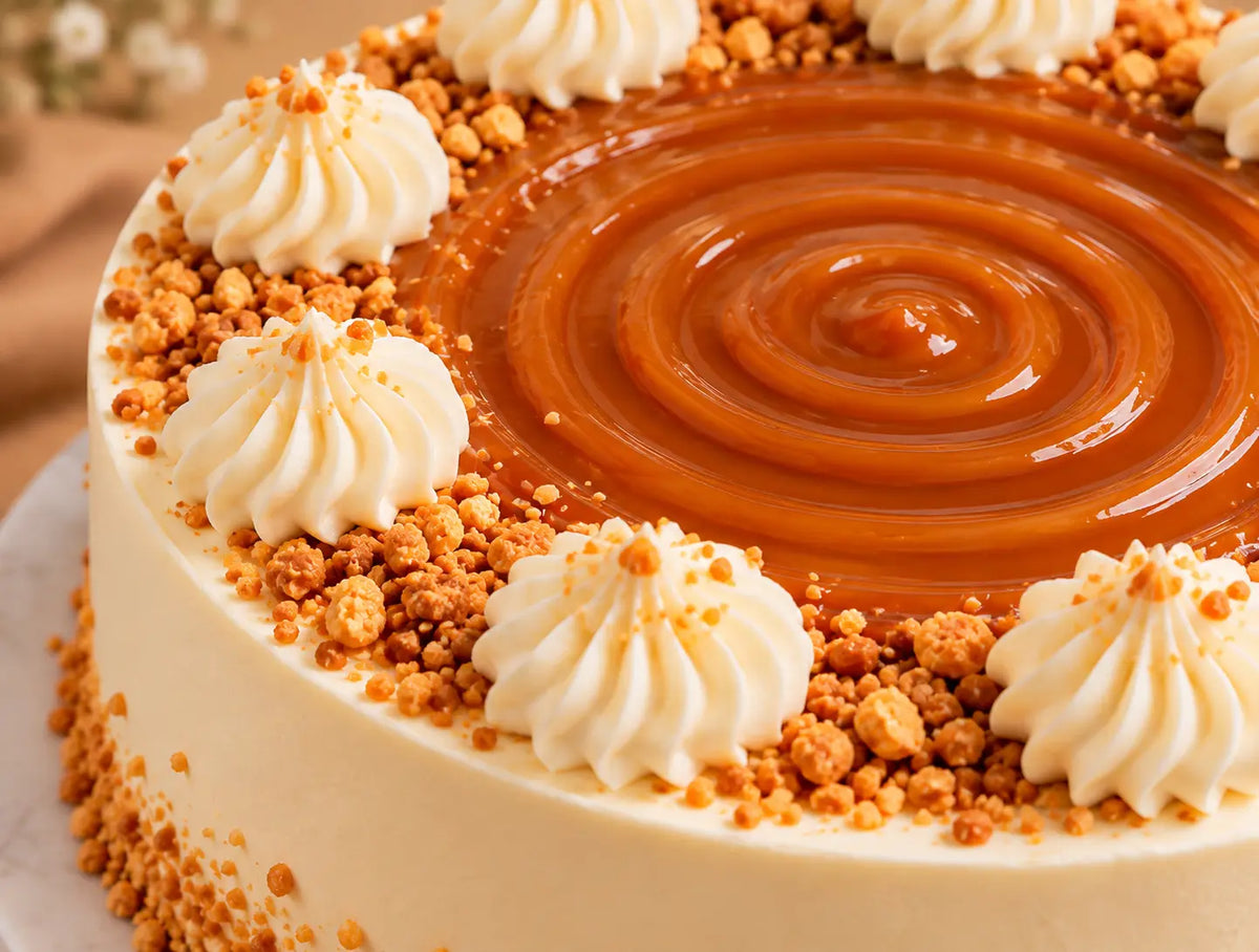 Butterscotch Caramel Crunch Cake