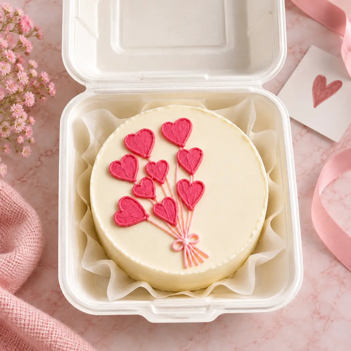 Heart Bouquet Bento Cake
