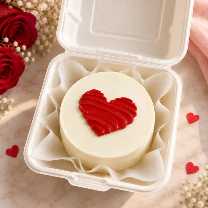 Red Heart Love Bento Cake