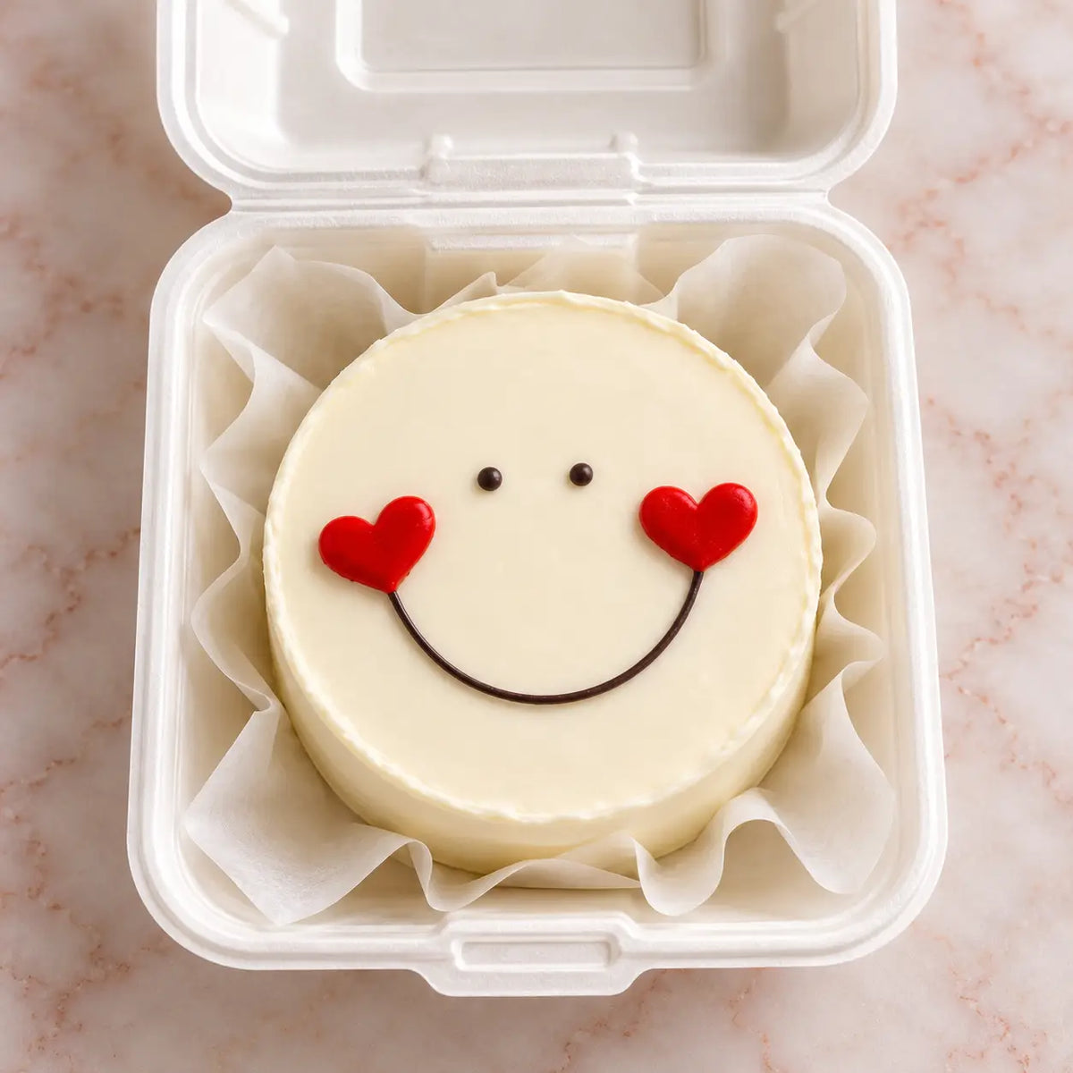 Smiley Heart Bento Cake