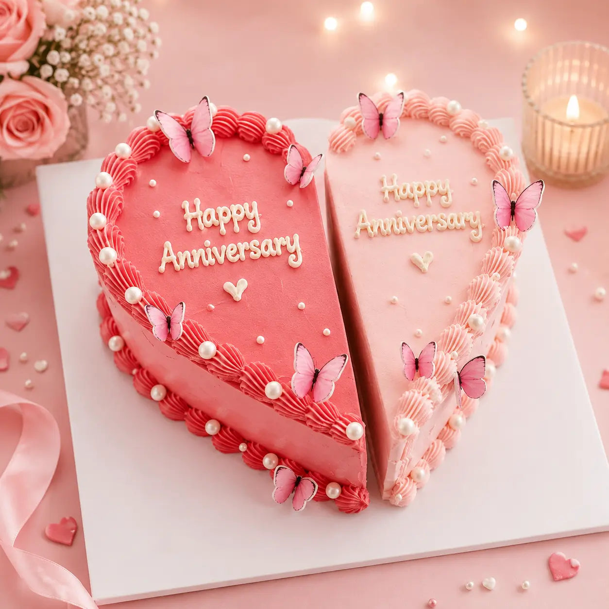 Two Hearts, One Cake