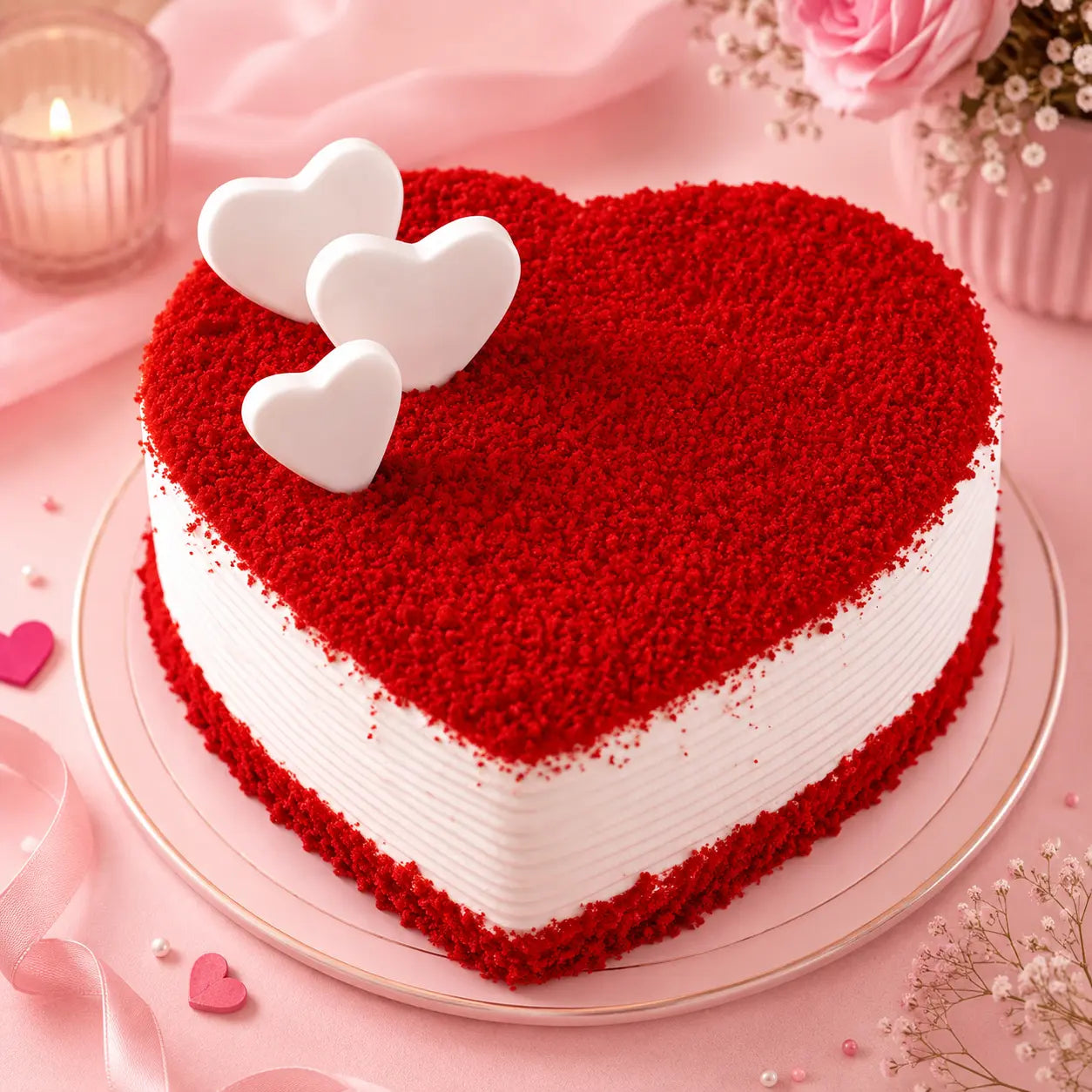 Forever in Love Heart Cake