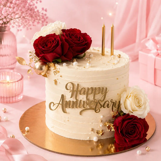 Promise Rose Anniversary Cake