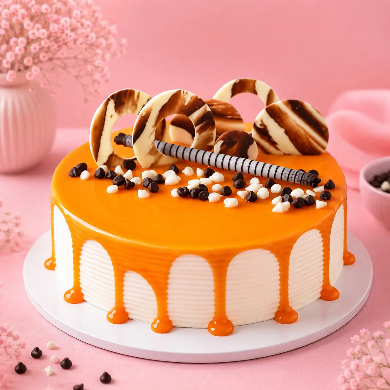 Caramel Swirl Butterscotch Cake