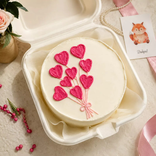 Heart Bouquet Bento Cake
