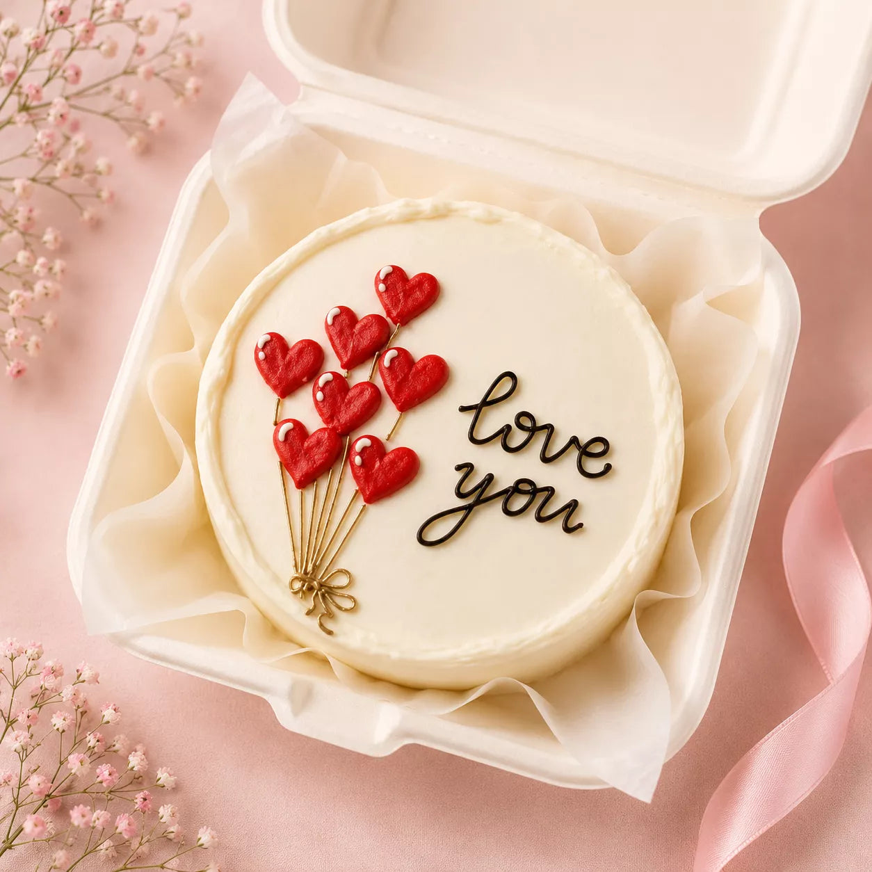 Love Balloon Bento Cake