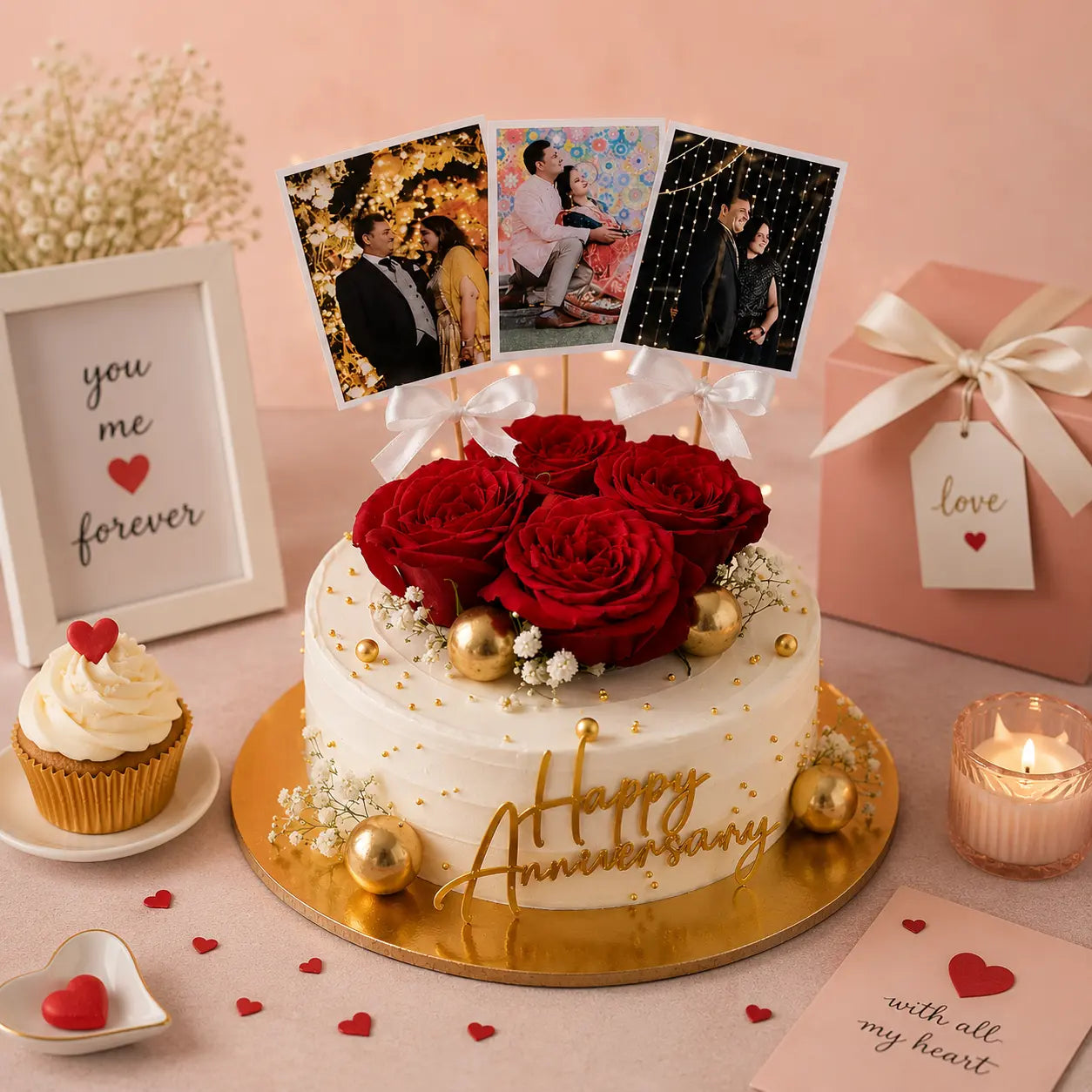 Rose Memory Couple Cake