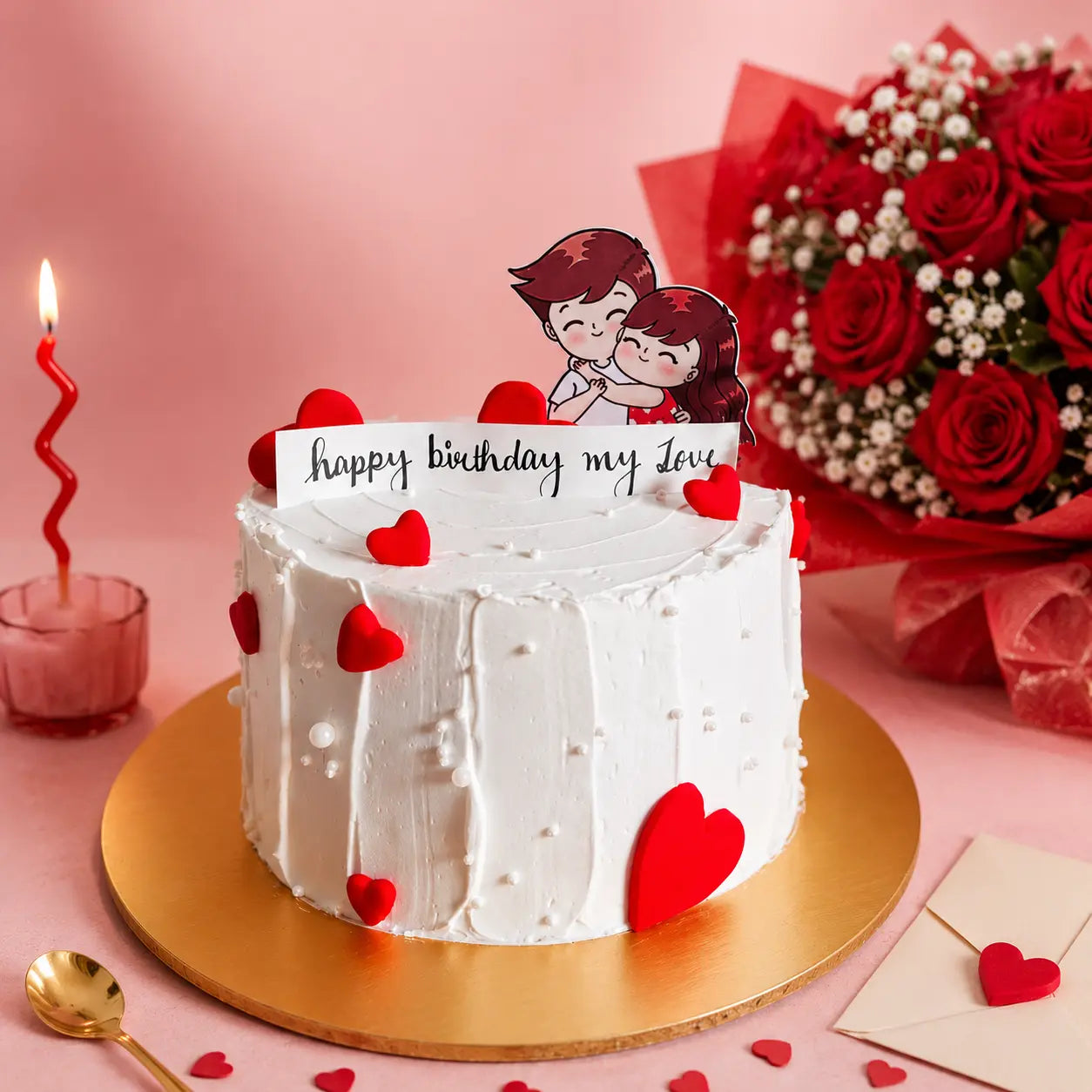 My Forever Love Birthday Cake
