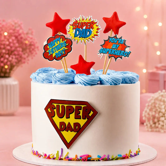 Super Dad Hero Cake