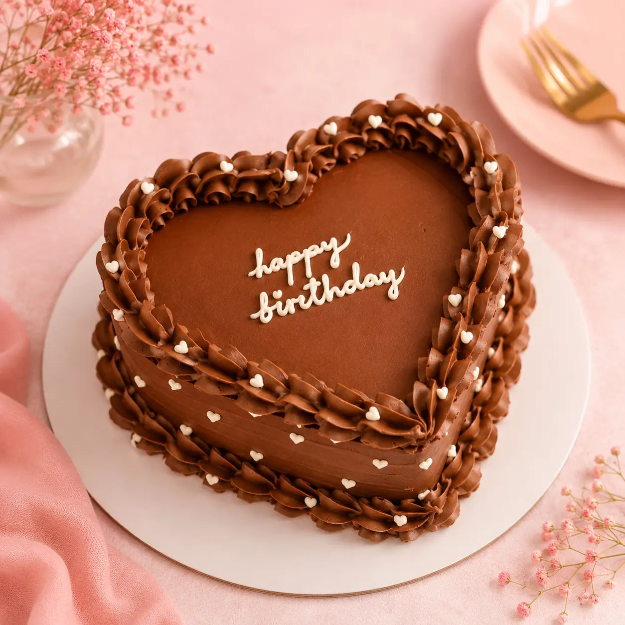 Chocolate Heart Bliss Cake