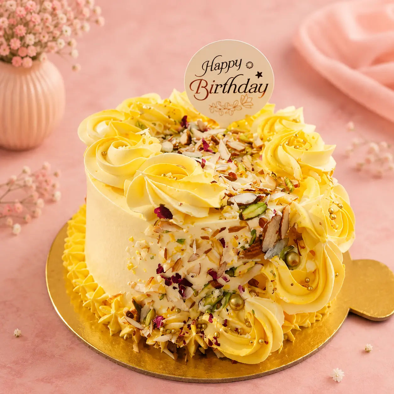 Golden Rasmalai Bliss Cake